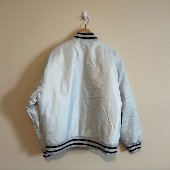 Aritzia TNA Varsity Stadium Jacket - Light Blue, Women’s Large - Picture 2 of 5